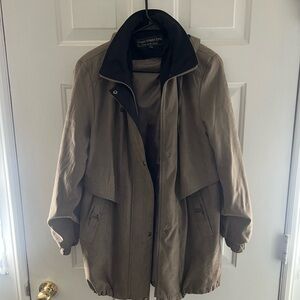 Fleet Street Ltd. Women’s Jacket Hooded Zipper / Snap Front Gray Size M